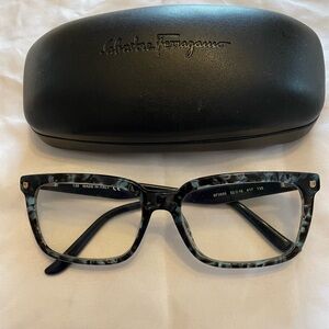 Salvatore Ferragamo Blue Tortoise Glasses